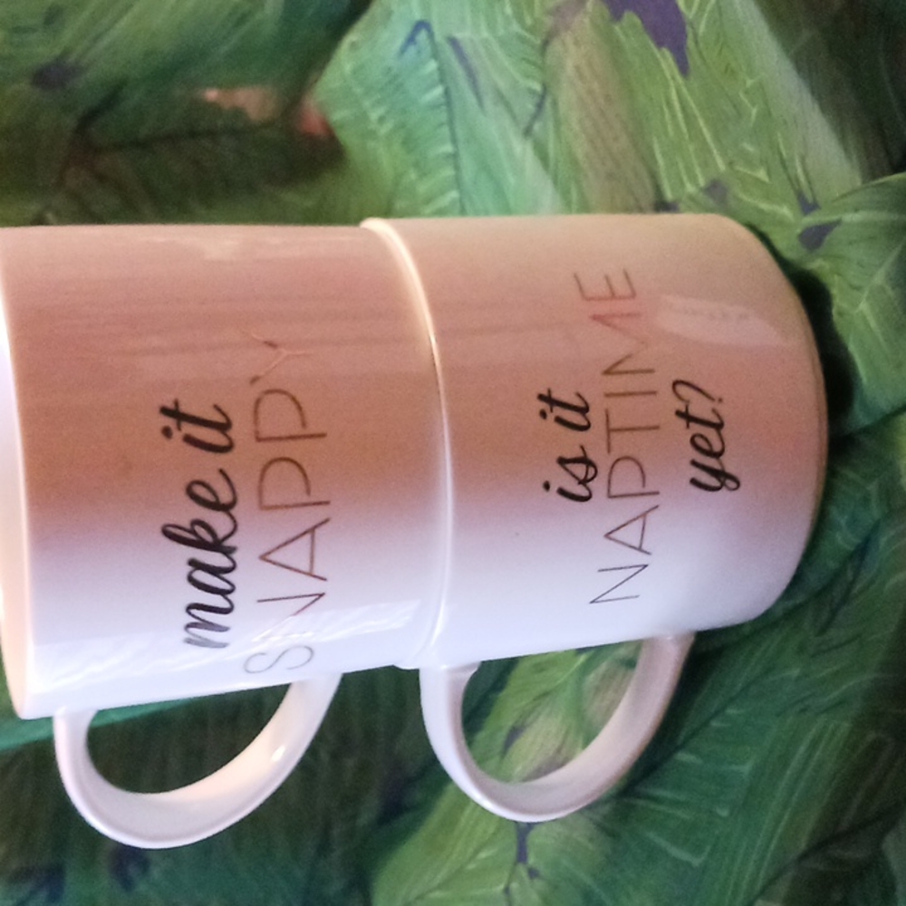Coco & lola mugs 4# mugs great for coffee, cereal, or snacks